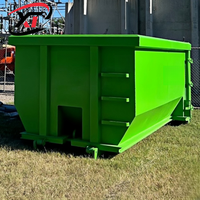 Poubelle de levage à crochet de construction de grande capacité Grue Roll off Container Hook Lift Dumpster Recycling Waste Skip Bin