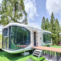 2025 Nouveau Design Préfabriqué Navire Capsule Cabine Maison de Vacances Luxe Portable Mobile Hôtel Resort Maison Mobile Prêt à Expédier