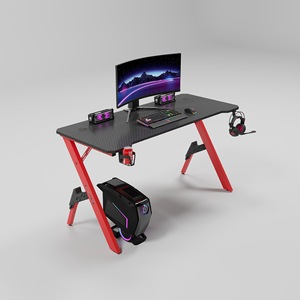 Meubles de <span class=keywords><strong>bureau</strong></span> à domicile de vente en ligne <span class=keywords><strong>Bureau</strong></span> de jeu de course ergonomique Mesa RGB <span class=keywords><strong>Bureau</strong></span> de jeu avec lumière LED - Product Image 3