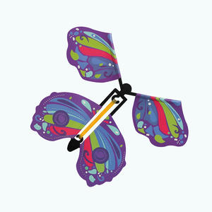 Hot Günstige Magic Flying Butterfly Trick Spielzeug Elastic Band Powered Funny Streich Mystische Überraschung Party Favor Papier Werbe spielzeug - Product Image 5