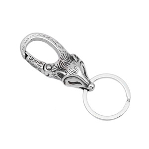Yunnique – porte-clés renard en acier inoxydable pour hommes, breloque animale créative, pendentif de voiture, cadeau - Product Image 5