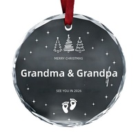 Pendentif en verre cristal transfrontalier, motif cœur et tournesol, décoration de Noël, cadeau de la Saint-Valentin, cadeau de remise de diplôme