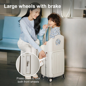 <span class=keywords><strong>Valise</strong></span> pour bébé RoHS avec siège à roulettes, double frein, roues et ceinture de sécurité, bagages pour enfants, cadre en aluminium, sacs de voyage pour enfants - Product Image 4