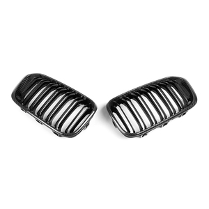 F20 Grill sec en Fiber de carbone pare-chocs avant calandre <span class=keywords><strong>grille</strong></span> maille Double lattes pour <span class=keywords><strong>Bmw</strong></span> série <span class=keywords><strong>1</strong></span> F20 LCI 2015-2020 - Product Image 5