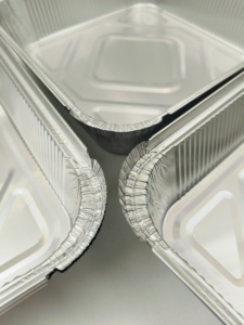 9*9*2.36inch sâu lá <span class=keywords><strong>container</strong></span> nhôm khay vuông bánh Pizza nướng chảo 25 gói thu nhỏ Bao bì nhỏ nhà máy bán buôn - Product Image 5