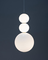 Simple nouveau 2025 répertorié hôtel salle à manger salon chevet décoratif blanc verre globe moderne suspendu boule suspension 2280