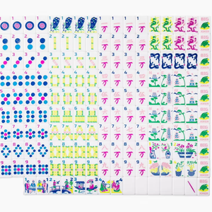 Ensemble de jeu de Mahjong en acrylique sur mesure OEM ODM, 160 blocs, jeu de voyage, divertissement à domicile, jeu de tuiles de Mahjong peintes à la main - Product Image 1