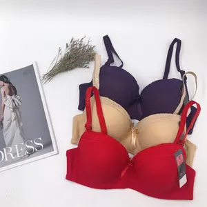 Diseño clásico de encaje de mujeres push-up bra precio barato existencias listas Sujetador push up