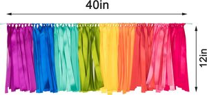 Guirnalda de tela hecha a mano estilo bohemio con colores personalizados, borlas y banderines <span class=keywords><strong>para</strong></span> decoración nupcial y telón de fondo <span class=keywords><strong>para</strong></span> ceremonias. - Product Image 2