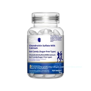 Kondroitin Minyak Biji Rami Glukosamin Kalsium Sulfosukrosa OEM Bebas Gula 45g Kapsul Meningkatkan Kepadatan Tulang Pertumbuhan Rambut untuk - Product Image 1