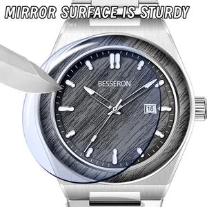 Relojes de Cuarzo de Lujo Personalizables para Hombre, Estilo Ejecutivo y Moderno, Acero Inoxidable, Resistentes al Agua, Esfera Analógica con Diseño de Madera, Cristal de 18 mm - Product Image 4
