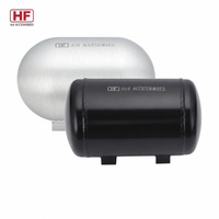 Réservoir d'air portable HF-034A pour klaxon de voiture, système de suspension pneumatique, véhicule modifié, noir et argent en option