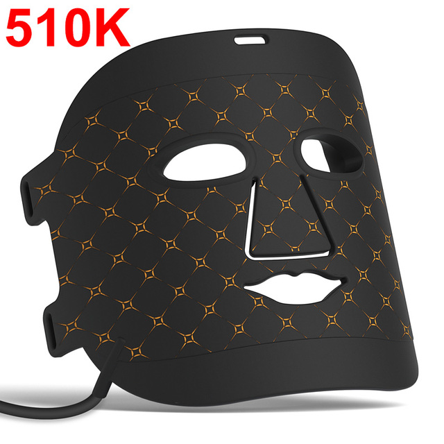 BEPERFECT Portable 4 Colors Silicone Led Facial Face Mask Red Light Therapy 5W 410 590 630 850nm Photon Therapy Infrared Mask
