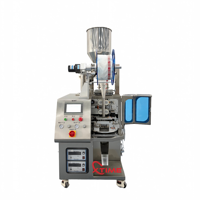 Machine d'emballage de granulés pour snacks, sachets de thé triangulaires, film en rouleau de tissu non tissé en maille de nylon, machine d'emballage de sacs