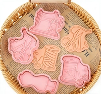 Moule à biscuits 3D en forme de machine à coudre, moule à découper en argile DIY, moule à embosser