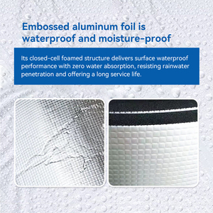 NBR PVC <b>Self</b> <b>Adhesive</b> Closed Cell Rubber Foam <b>Insulation</b> Board Thermal <b>Insulation</b> Elastomeric Foam Sheet for HVAC - Product Image 2