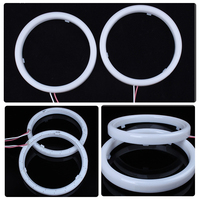 Nouvelles feux de signalisation de direction à LED pour voiture, personnalisables en usine, type Halo Rings, Angel Eyes, en coton, bicolores blanc et jaune, 12V