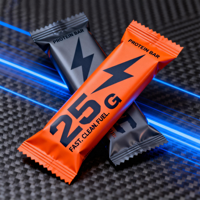 Emballage personnalisé en plastique et aluminium pour barres énergétiques, granola, noix, chocolat, produits alimentaires, sachet de collation