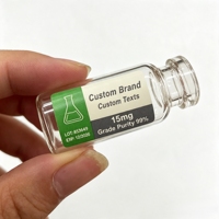 10ml Araştırma Peptidi Şişesi Özel Kalıp Manyetik Sert Kutu Laboratuvar Kullanımı Sabit Konumlu Sert Ambalaj Özel Logo