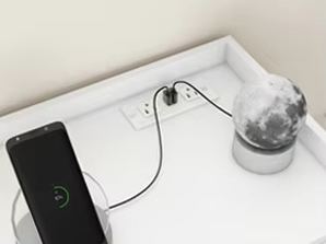 Modern 2-Drawer Wooden <strong>File</strong> Cabinet Large Living Room Storage <strong>Locker</strong> Charging Station Letters/Legal/A4 Size Hanging Papers Home - Product Image 4