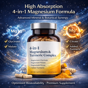 Suplemento de Magnesio y Cúrcuma para la Relajación Muscular, Salud Digestiva y Apoyo Cerebral, Cápsulas de Alta Biodisponibilidad - Product Image 5