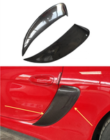 Couvre-prise d'air en fibre de carbone style GT4 pour Porsche 981 Boxster CAYMAN, garde-boue arrière, aérateur latéral