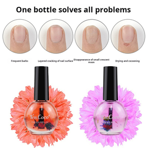 Huile nourrissante pour cuticules, protection anti-peaux mortes et anti-gerçures, soin des ongles aux fleurs séchées, traitement nourrissant, solution de soin des bords des ongles - Product Image 5