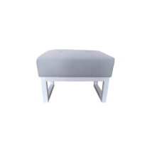 Ensemble de fauteuils à bascule gris rembourrés avec ottoman pour salon, mobilier d'intérieur moderne pour hôtel et maison
