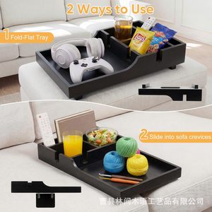 Wooden Sofa Tray With Cup Holder And <b>Tablet</b> <b>Stand</b> <b>For</b> Coffee Table Use - Product Image 2