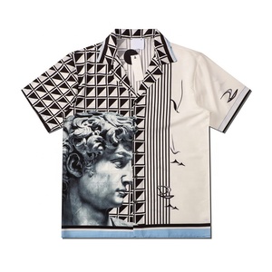 Sublimazione floreale spiaggia hawaiana vestiti regolari bottoni su abiti camicie estive per gli uomini stili - Product Image 6