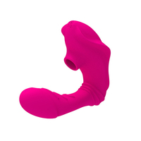 Realistischer Dildo Strap-on Vibrator mit 10 Frequenzen Saugvibrator Nippel-Klitoris-Sauger Sexspielzeug