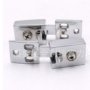 Stainless Steel Glass <b>Door</b> Hinge 180 Degree Opening <b>Mirror</b> Light Minimalist Design For Display Case And Hole Free Installation - Product Image 2
