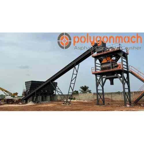 PSC30 Electric Stationary Concrete Batching Plant 30 m3/hour Production Line for Manufacturing Construction PLC Engine Core