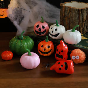 Halloween realista calabaza bruja figurita decoración creativa vacaciones ramo hecho a mano DIY tela Interior precio de fábrica rápido - Product Image 5
