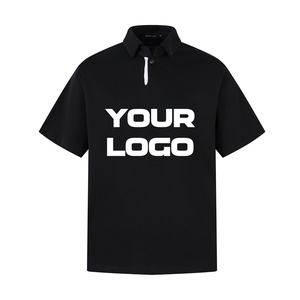 Summer's New Men's American-Style for POLO Shirts Customizable Simple Versatile Solid Color Collared T-Shirts