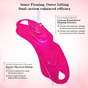 <span class=keywords><strong>Masque</strong></span> liftant V-Line rose viral OEM à marque privée, sculptant la mâchoire au collagène, logo personnalisé, faible MOQ, 1000 unités, vegan, vente en gros, ODM - Product Image 5