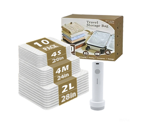 <span class=keywords><strong>Bolsas</strong></span> de Almacenamiento <span class=keywords><strong>al</strong></span> Vacío Plegables N-Travel con Bomba Eléctrica Portátil, Material PA+PE, Capacidad de 10-20L para <span class=keywords><strong>Ropa</strong></span> y <span class=keywords><strong>Ropa</strong></span> de Cama - Product Image 5