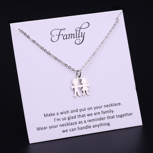 สร้อยคอสแตนเลส Infinity Love Family Bird Butterfly Elephant Luck Tree Angel Wing Arrow เพื่อนที่ดีที่สุดสร้อยคอเพื่อนเจ้าสาว - Product Image 3
