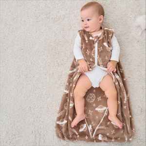 Gigoteuse en polaire pour tout-petits de 18 à 36 mois, sans manches, couverture portable pour bébé avec longueur réglable et fermeture éclair bidirectionnelle - Product Image 2