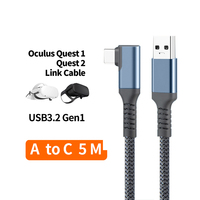 Cable de Datos para Auriculares VR de Cobre Puro, Compatible con Link for 2, Tipo C USB 3.2 Gen 1C para Computadora