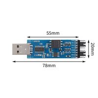 Modul USB ke TTL (versi CH340C/CP2102/FT232) Port seri USB ke UART dengan isolasi sinyal