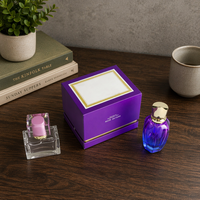 Boîte personnalisée avec couvercle et base, insert en EVA pour l'emballage de flacons cosmétiques, emballage de luxe pour parfums et huiles essentielles, boîte en papier