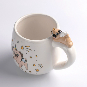<strong>Pug</strong> Dog <strong>Mug</strong> 3D Puppy Dog Ceramic Coffee <strong>Mug</strong> Tea Cup - Product Image 2