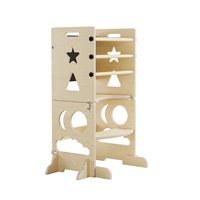 Torre de aprendizaje Montessori para niños, soporte de escalada para bebés con pizarra, taburete plegable de madera, taburete plegable para lavabo.