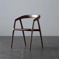 Fauteuil en bois de noyer massif de qualité supérieure pour l'étude, chaise de restaurant, chaises de salle à manger