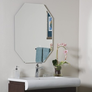 Espejo Redondo con Marco de Metal Dorado, Corte Personalizado, para Dormitorio de Hotel - Product Image 6