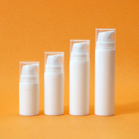 Flacon pompe sans air en PP, conteneur cosmétique vide pour sérum et crème contour des yeux