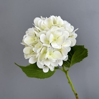Fleur artificielle imprimée en 3D fleurs d'hortensia au toucher réel fleurs d'hortensia à tige unique pour la décoration intérieure