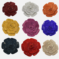 Appliques florales 3D de haute couture luxueuses, grand design magnifique, avec de grands strass pour robe de mariée