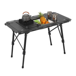 Wholesale Camping Equipment Quick Open Korean <b>Bbq</b> Grill <b>Table</b> Height Adjustable Tactical <b>Outdoor</b> Picnic Igt <b>Table</b> - Product Image 1
